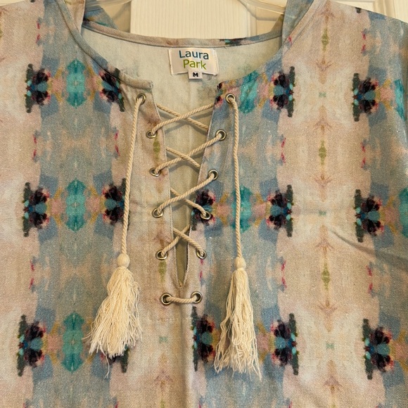 Laura Park colorful cotton dress size medium. - Picture 3 of 6